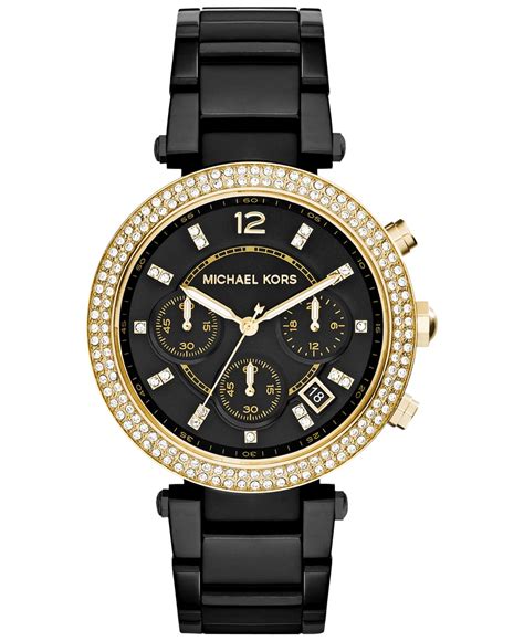 michael kors black watch for women|Michael Kors watches all black.